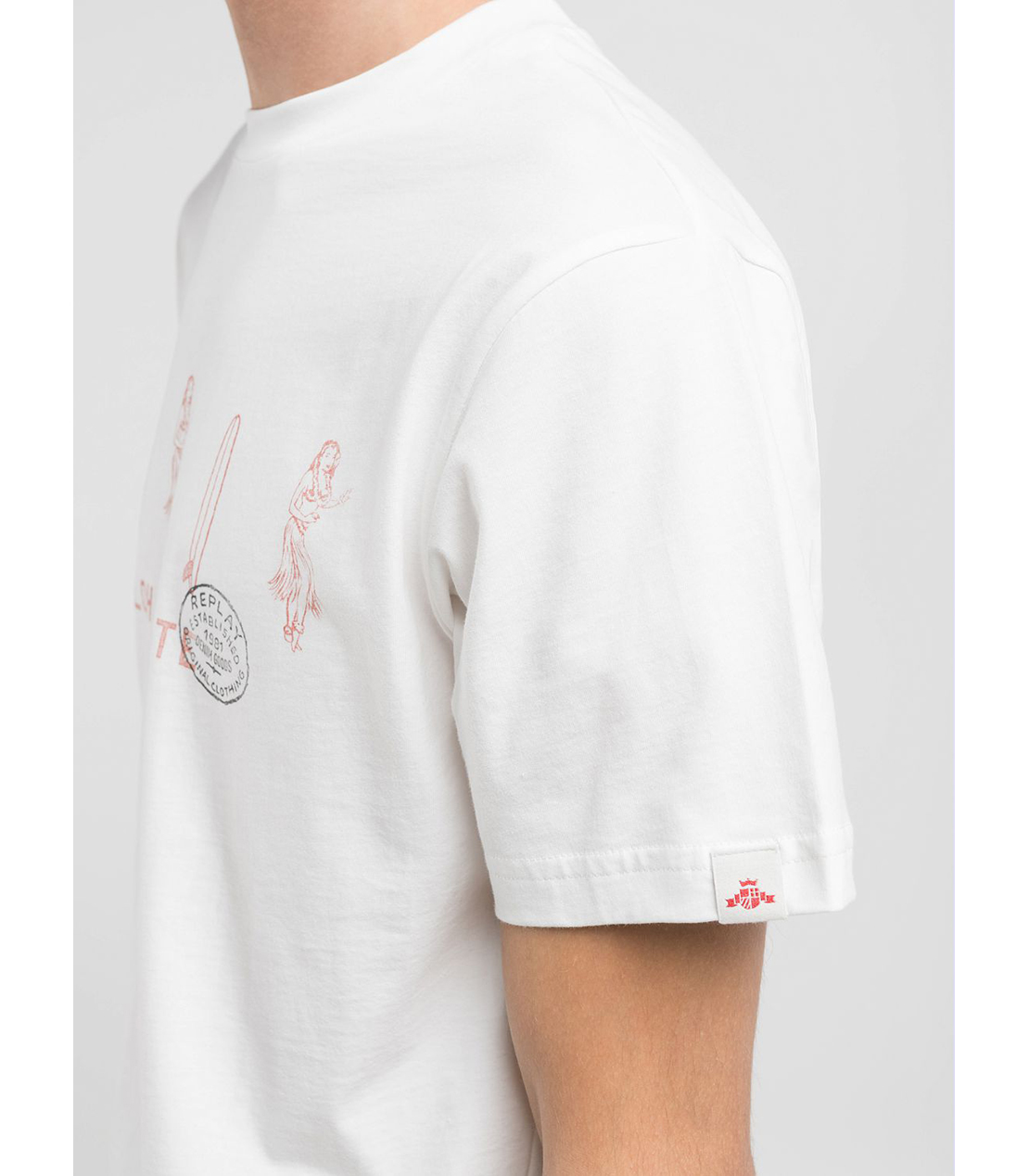 コットンジャ－ジーHAWAIANプリントTシャツ｜REPLAY リプレイ